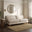 Bernie Beige Chenille Fabric 3 Seater Sofa