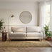 Bernie Beige Chenille Fabric 3 Seater Sofa