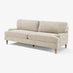 Bernie Beige Chenille Fabric 3 Seater Sofa