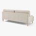 Bernie Beige Chenille Fabric 3 Seater Sofa