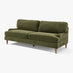 Bernie Green Chenille Fabric 3 Seater Sofa