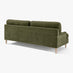 Bernie Green Chenille Fabric 3 Seater Sofa