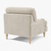 Bernie Beige Chenille Fabric Armchair