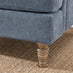 Bernie Blue Chenille Fabric Armchair