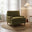 Bernie Green Chenille Fabric Armchair