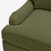 Bernie Green Chenille Fabric Armchair