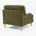 Bernie Green Chenille Fabric Armchair
