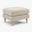 Bernie Beige Chenille Fabric Footstool