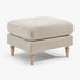 Bernie Beige Chenille Fabric Footstool