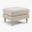 Bernie Beige Chenille Fabric Footstool