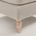 Bernie Beige Chenille Fabric Footstool