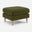 Bernie Green Chenille Fabric Footstool