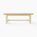 Blakeney Oak and Cream Solid Wood Dining Bench