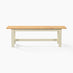 Blakeney Oak and Cream Solid Wood Dining Bench