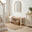 Blakeney Oak and Cream Solid Wood Dining Bench