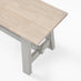 Blakeney Whitewashed and Light Grey Solid Wood Dining Bench