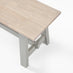 Blakeney Whitewashed and Light Grey Solid Wood Dining Bench