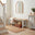 Blakeney Whitewashed and Light Grey Solid Wood Dining Bench