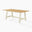Blakeney Rectangular Oak & Cream Wood 6 Seater Dining Table