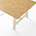 Blakeney Rectangular Oak & Cream Wood 6 Seater Dining Table