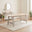Blakeney Rectangular Whitewash & Light Grey Wood 6 Seater Dining Table