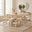 Blakeney Oak Effect and Cream Wood Dining Table & 2 Benches