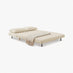 Bobby Off-White Boucle Fabric Double Folding Sofa Bed