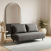 Bobby Dark Grey Fabric Double Folding Sofa Bed