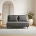 Bobby Dark Grey Fabric Double Folding Sofa Bed