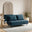 Bobby Blue Velvet Double Folding Sofa Bed