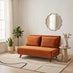 Bobby Orange Velvet Double Folding Sofa Bed