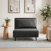 Bobby Dark Grey Fabric Single Folding Sofa Bed