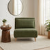 Bobby Green Jumbo Corduroy Single Folding Sofa Bed Chair