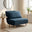 Bobby Blue Velvet Single Folding Sofa Bed Chair