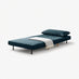 Bobby Blue Velvet Single Folding Sofa Bed Chair