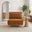 Bobby Orange Velvet Single Folding Sofa Bed Chair