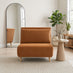 Bobby Orange Velvet Single Folding Sofa Bed Chair