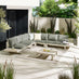 Brisa Limewash Wood & Grey 8 Seat Garden Sofa Set