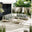 Brisa Limewash Wood & Grey 8 Seat Garden Sofa Set