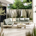 Brisa Limewash Wood & Grey 8 Seat Garden Sofa Set
