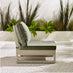 2x Brisa Limewash Wood and Grey Garden Chairs Set