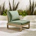 Brisa Wood & Green 5/6 Seat Garden Sofa Set