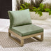 Brisa Teak Effect Wood & Green 8 Seat Garden Sofa Set