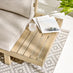 Brisa Teak Effect Wood & Cream 5/6 Seat Garden Sofa Set