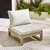 Brisa Teak Effect Wood & Cream 8 Seat Garden Sofa Set