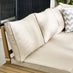 Brisa Teak Effect Wood & Cream 8 Seat Garden Sofa Set