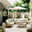 Brisa Teak Effect Wood & Cream 8 Seat Garden Sofa Set