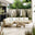 Brisa Teak Effect Wood & Cream 8 Seat Garden Sofa Set