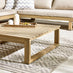 Brisa Teak Effect Wood & Cream 8 Seat Garden Sofa Set