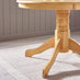 Bude Oak Effect Round Wooden Dining Table & 4 Millford Chairs